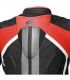 Spyke Estoril Evo leather jacket black red