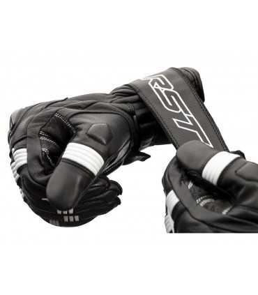 Gants racing RST Pilot CE noir blanc