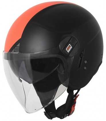 Origine Alpha Next Jet Helm schwarz matt rot