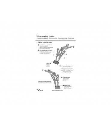 V PARTS nummernschildhalter Yamaha T-Max 560 (2020-21)