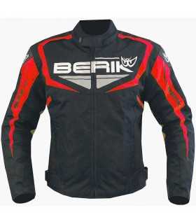 Giacca moto Berik Supersonic nero rosso