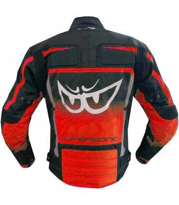 Giacca moto Berik Supersonic nero rosso