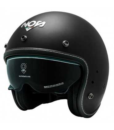 CASCO JET NOS NS 1F NERO OPACO