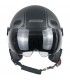 Casco jet Cgm Globo Sport grigio nero opaco visiera corta