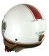 Cgm Globo Vintage Burgund weiß kurzes Visier Jet Helm