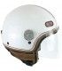 Casco jet Cgm Globo Vintage bianco bordeaux