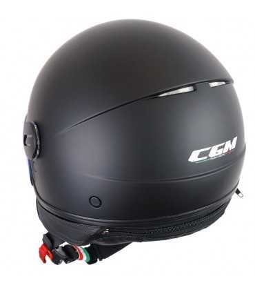 Casco jet Cgm Globo nero opaco