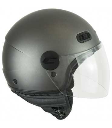 Casco jet Cgm Globo antracite opaco