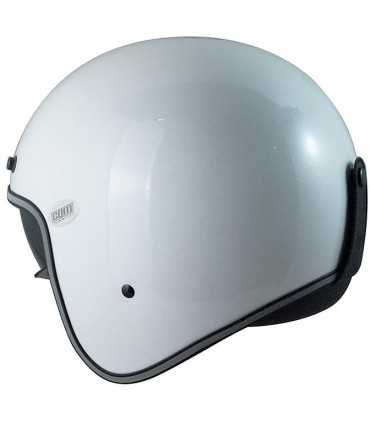 Casco jet in fibra Cgm Porto bianco glitterato