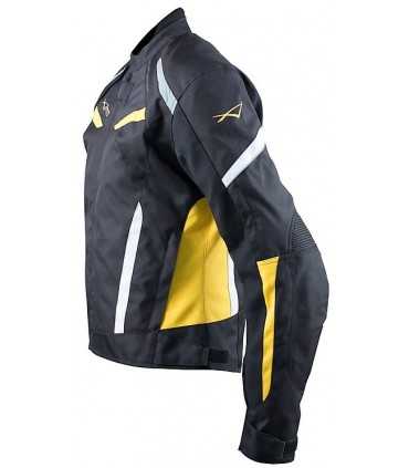 Veste femme moto A-Pro Hassen noir jaune