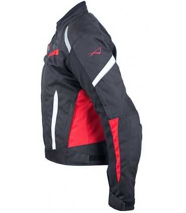 Veste femme moto A-Pro Hassen noir rouge