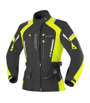 Veste moto femme Buse Torino Pro noir jaune