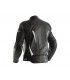 RST GT ce leather jacket black white