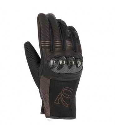 Motorcycle gloves Segura Russel black brown