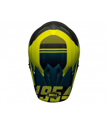 Casco Cross Bell MX-9 Mips Strike blu giallo opaco