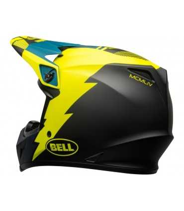 Casco Cross Bell MX-9 Mips Strike blu giallo opaco