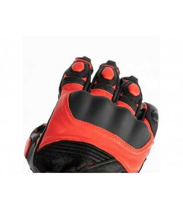 Gants RST GT CE cuir noir rouge