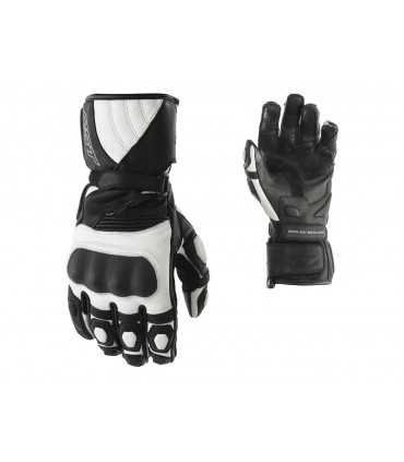 Gants RST GT CE cuir blanc noir