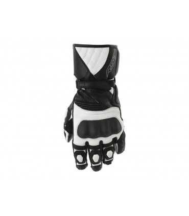 Gants RST GT CE cuir blanc noir