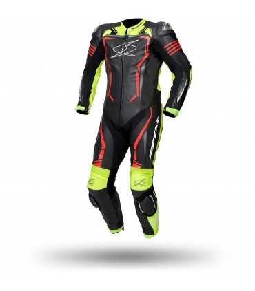 Combinaison en cuir Spyke Assen Race 2.0 noir jaune