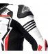 Tuta in pelle Spyke Assen Race 2.0 bianco rosso