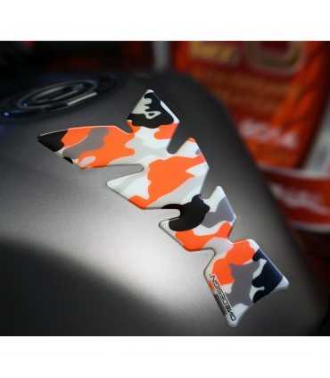 ONEDESIGN UNIVERSAL TANK PAD CAMO ORANGE FLUO