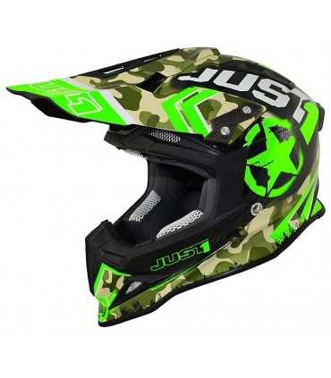 Casco cross Just One Kombat verde