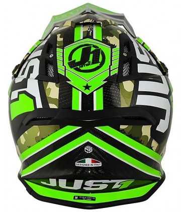 Casco cross Just One Kombat verde