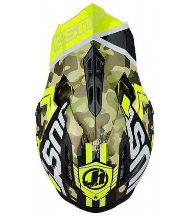 Casco cross Just One Kombat giallo