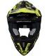 Casco cross Just One Kombat giallo