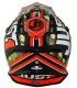 Casco cross Just One Kombat rosso