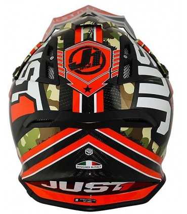 Casco cross Just One Kombat rosso