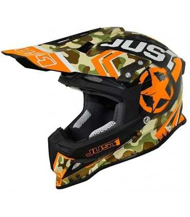 Casco cross Just One Kombat arancio