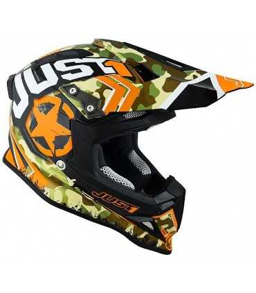 Casco cross Just One Kombat arancio