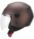 Casco jet Cgm 107A Florence long marrone opaco