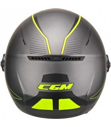 Casco jet Cgm 107G Florence Way long antracite giallo opaco