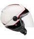 Casco jet Cgm 107G Florence Way long bianco rosso