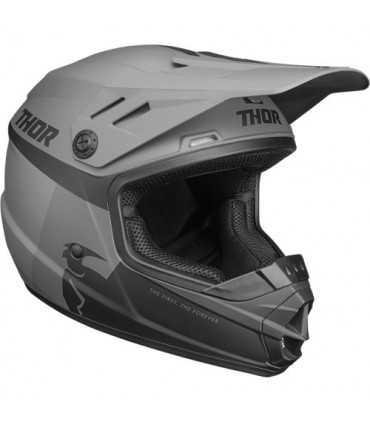 Cross kid helmet Sector Racer grey black matt