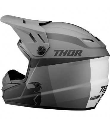 Cross kid helmet Sector Racer grey black matt