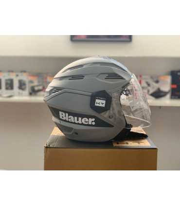 Casco jet Blauer Brat grigio nardo opaco