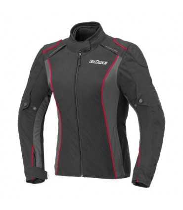 Veste femme moto Buse Cara noir rouge