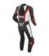 Leather suit Berik 2.0 Ls1-171301f black white red