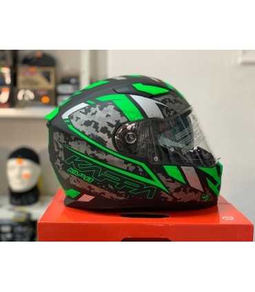 Casque Kappa KV-41 Dallas Pixel vert matt