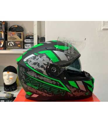 Casque Kappa KV-41 Dallas Pixel vert matt