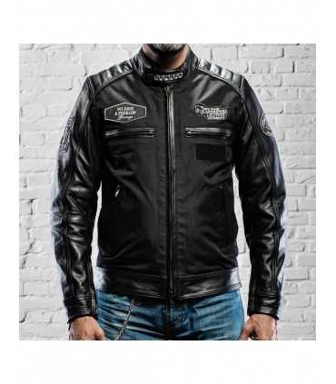 Holy Freedom Zero TL Schwarze Jacke aus Textil und Leder