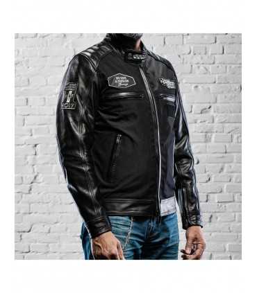 Holy Freedom Zero TL Schwarze Jacke aus Textil und Leder