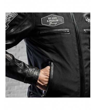 Holy Freedom Zero TL Black textile and leather jacket