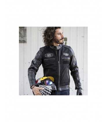 Holy Freedom Zero TL Schwarze Jacke aus Textil und Leder