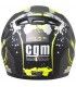 Kinder-Vollvisier-Motorradhelm CGM 265G Wild schwarz matt gelb