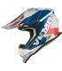 Casque cross Vemar VH Taku Blade blanc bleu